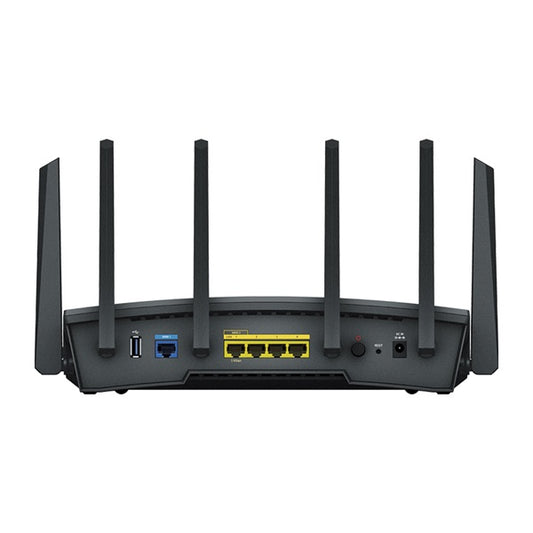 SYNOLOGY Wireless Router 1x1000Mbps + 1x2500Mbps DualWAN, 3x1000Mbps + 1x2500Mbps, 4x4 MIMO, WiFi6,  - RT6600ax