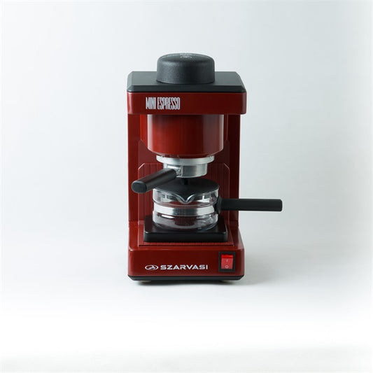 Szarvasi SZV-612/3 Mini presszókávéfőző + SZV102 Öko vízkőoldó szett, bordó, 800W, 2/6 személyes kivitel