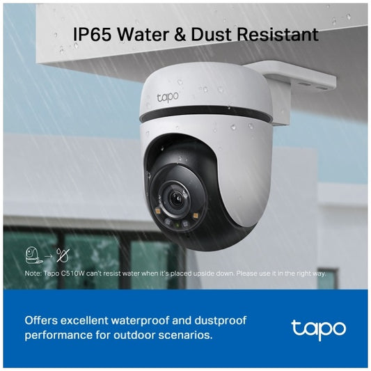TP-LINK Wireless Kamera Cloud kültéri forgatható színes éjjellátó, TAPO C510W