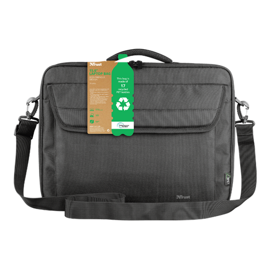TRUST Notebook táska 24189 (Atlanta Recycled Bag for 15.6" laptops - black)