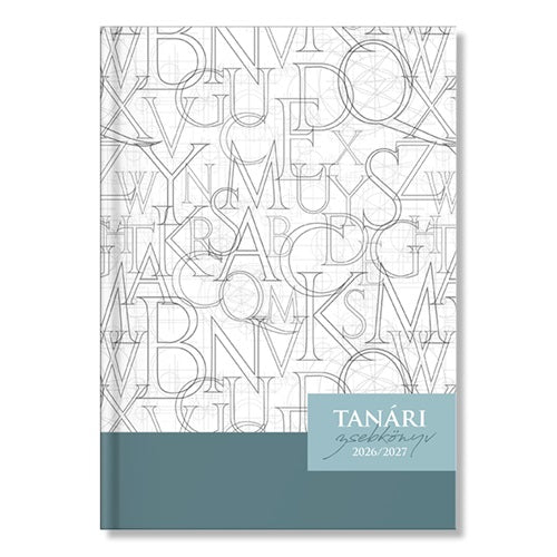 Tanári zsebkönyv pd 2026-2027 papír Letters