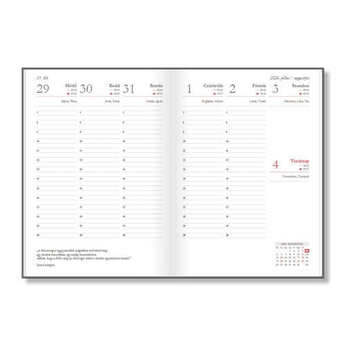 Tanítói zsebkönyv pd 2025-2026 papír Peacock