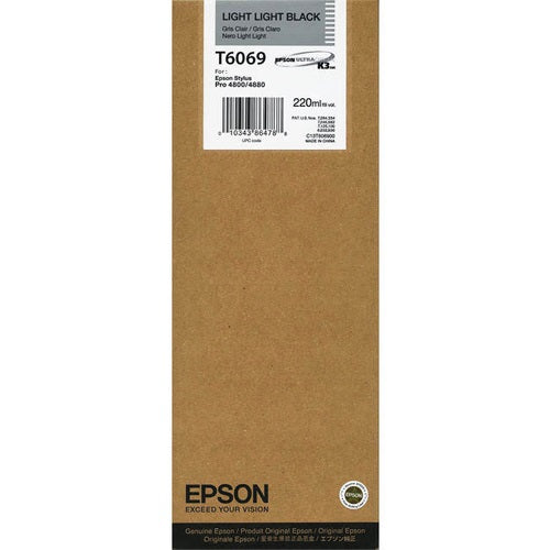 Tintapatron Epson C13T606900 Light Light Black eredeti 220ml