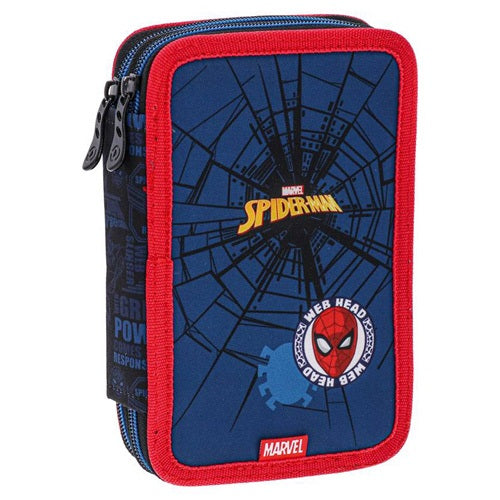 Tolltartó dupla rekeszes Play Spider-man 2 zippes töltött