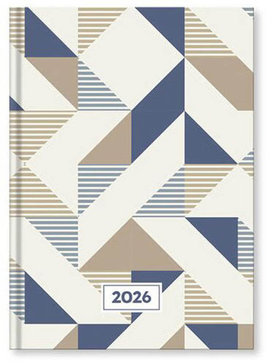 Vectraline határidőnapló A/5, napi tervező, 2026, Geometria