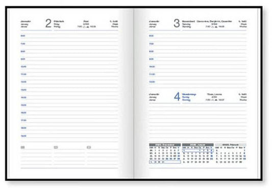 Vectraline határidőnapló B/6, napi tervező, 2026, Csíkos