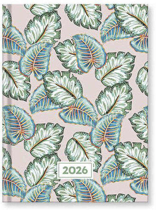 Vectraline határidőnapló, B/6, heti tervező, 2026, Color flexi leaves