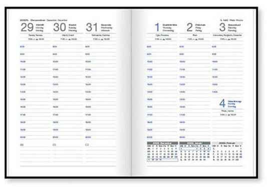 Vectraline határidőnapló, B/6, heti tervező, 2026, Color flexi leaves