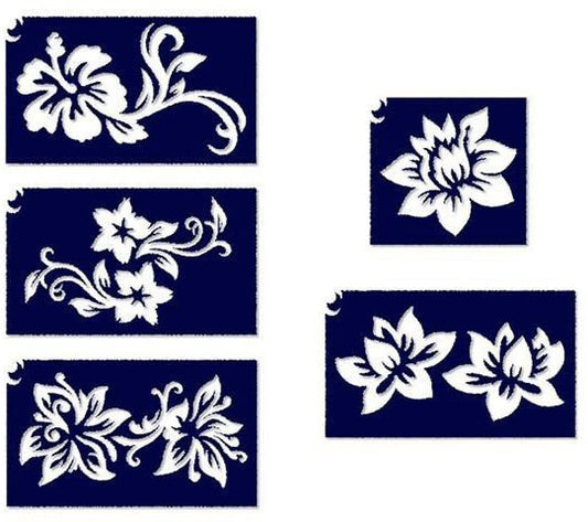 Sablonok, 5 db-os, virágok 2.szett (CTMS-0023)