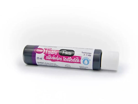 Tartós testfesték, 25ml, fekete