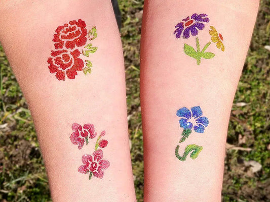 Sablonok, Flowers, virágok sablon szett, min. 20 minta