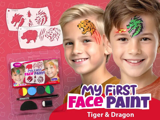 My First FacePaint arcfesték szett, Tiger és Dragon (tigris és sárkány)