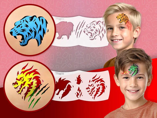 My First FacePaint arcfesték szett, Tiger és Dragon (tigris és sárkány)
