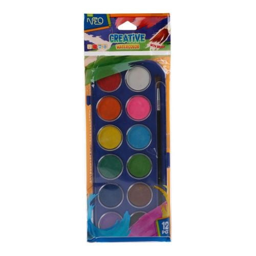 Vízfesték Sazio 28 mm 12 db-os klt. ecsettel