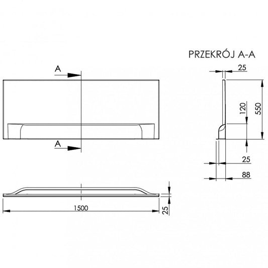 Wivea 150 Hosszú előlap