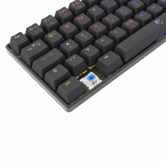 WHITE SHARK SHINOBI mechanikus (blue switch) gamer billentyűzet, fekete (magyar)