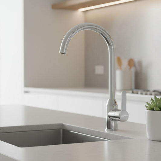 Auri mosogató csaptelep szálcsiszolt