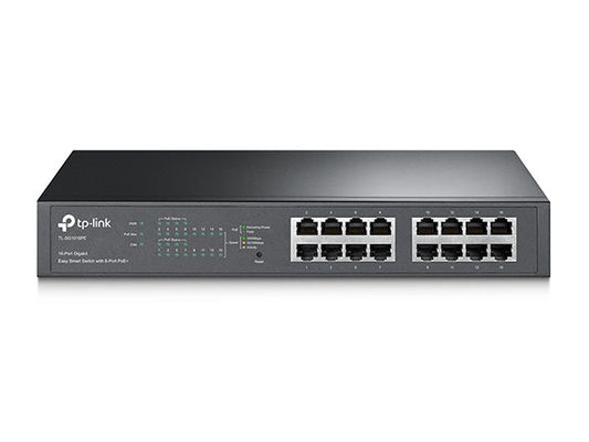 TP-LINK TL-SG1016PE 16 portos gigabites Easy Smart PoE switch 8 PoE+