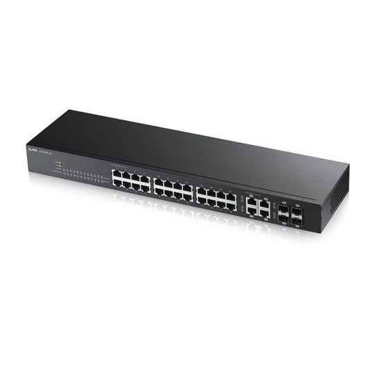 28 Port Smart Managed Switch 24x Gigabit Copper and 4x Gigabit dual pers