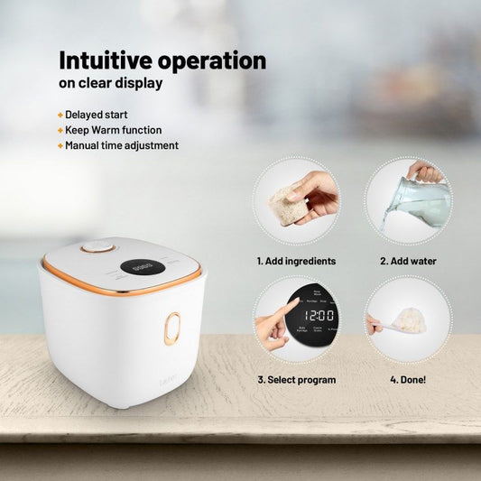 Lauben Multifunction Rice Cooker 1200WR Rose Gold Edition Rizsfőző