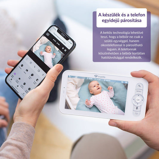 TrueLife NannyCam R7 Dual Smart Videós bébiőr