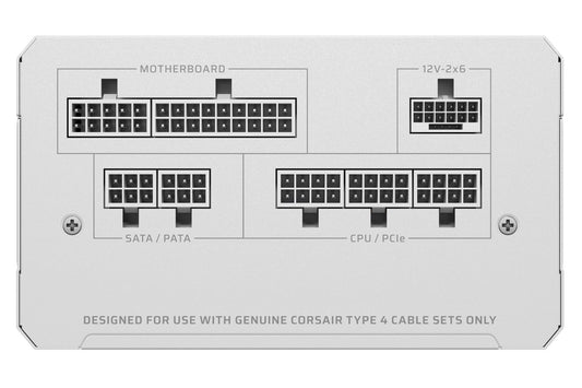 Corsair RM850e White RMe 850 Watt Cybenetics Gold moduláris tápegység, fehér