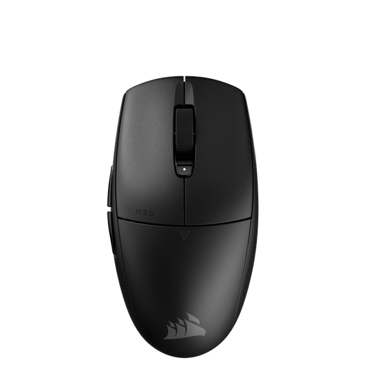 CORSAIR M55 Wireless Gamer egér, vezeték nélküli, fekete