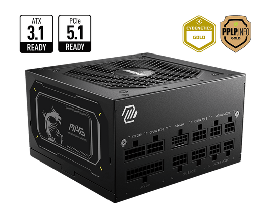 MSI MAG A850GL PCIE5 II 80+ Gold 850W tápegység