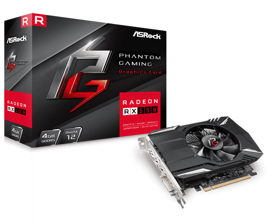 ASRock PHANTOM G R RX550 4G Videokártya