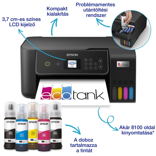 Epson EcoTank L3280 színes tintasugaras A4 MFP, WIFI