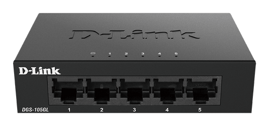 D-link 5-Port Gigabit Ethernet Metal Housing Unmanaged Light Switch without IGMP