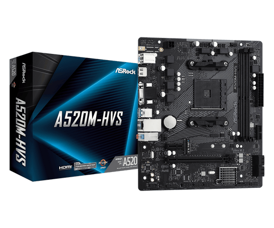 ASRock sAM4 A520M-HVS alaplap