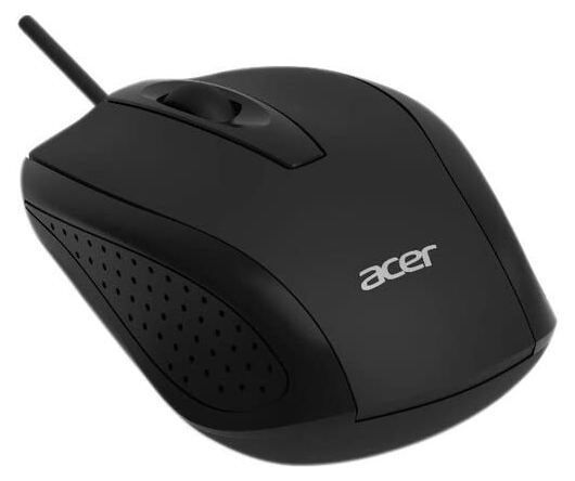 Acer vezetékes USB optikai egér, fekete (bulk csomag)