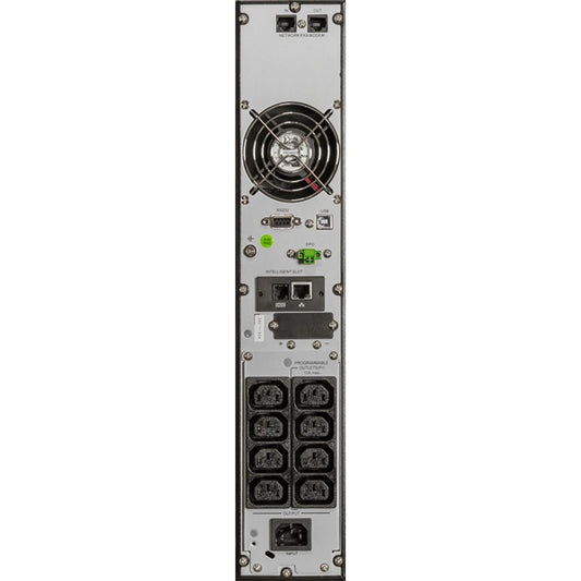iPOWER UPS, 2000VA, 2000W, 8x IEC C13, SNMP/USB/RS-232, szünetmentes tápegység, LCD kijelző, AVR, online, Rack/Tower