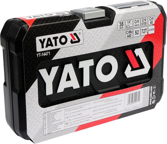 Yato 1/4" dugókulcs készlet, 38 db, XS YT-14471