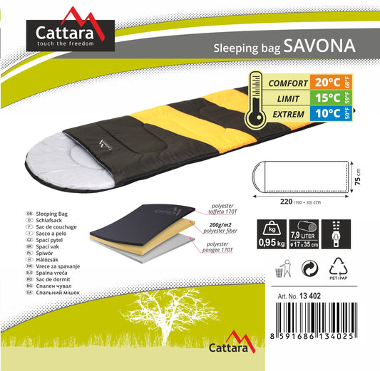 Cattara SAVONA takaró hálózsák 10°C