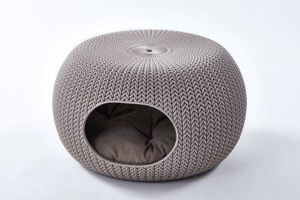 Curver Knit Pet Home fekhely cappuccino színben