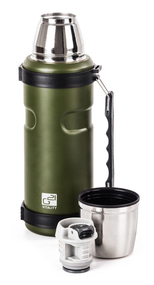 G21 ivópalack, 1000 ml, khaki zöld, fogantyúval