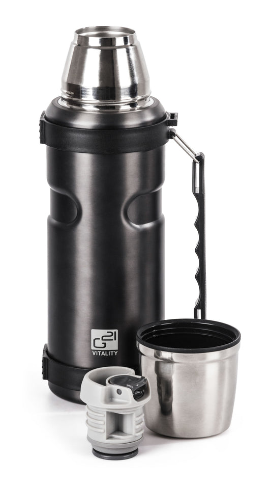 G21 ivópalack, 1000 ml, acélszürke, fogantyúval