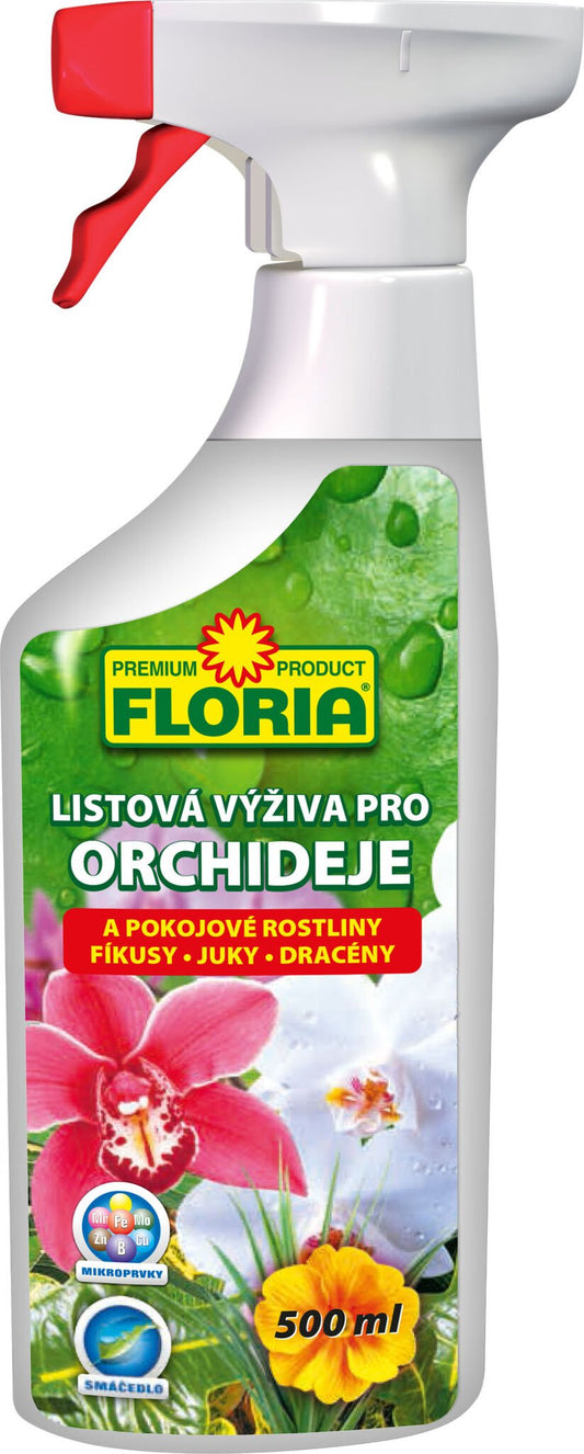 Levéltrágya Agro FLORIA orchideák és szobanövények számára 500 ml