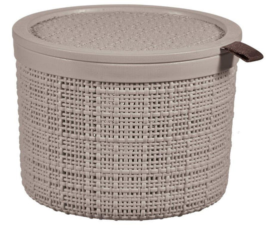 Curver Jute kerek tárolódoboz 2L taupe