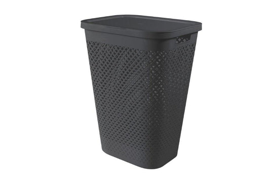 Curver Pure 55 l sötétszürke szennyestartó fedéllel