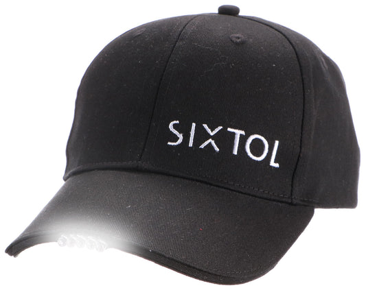 Sixtol LED siltes sapka B-CAP 25lm lámpával, újratölthető, USB, fekete