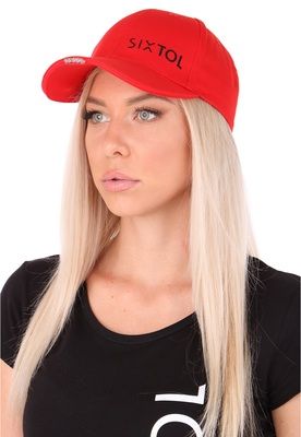 Sixtol LED siltes sapka B-CAP 25lm lámpával, újratölthető, USB, piros
