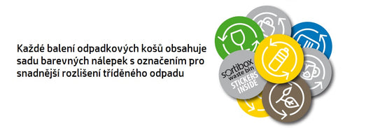 Prosperplast SORTIBOX 4 x 35 l szemetes kuka hamuszínű