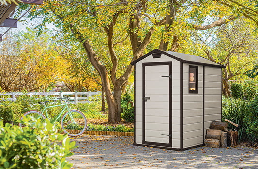 Keter MANOR kert tároló, 4 x 6 bézs, padlóval