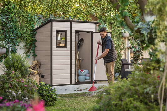 Keter MANOR 6 x 4 Penthouse kerti tároló, bézs színű