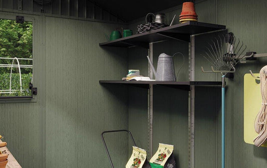 Kerti ház Keter Potting Shed 2 az 1-ben zöld, padlóval