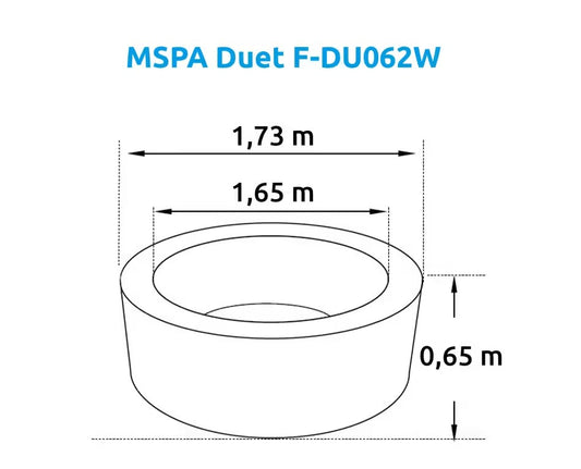 Felfújható pezsgőfürdő Marimex MSPA Duet F-DU062W