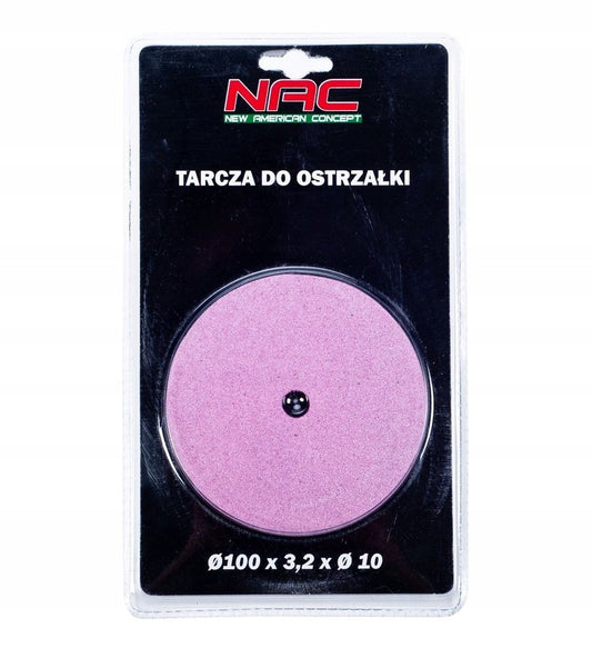 NAC láncélező csiszolótárcsa – 100 × 10 × 3,2 mm